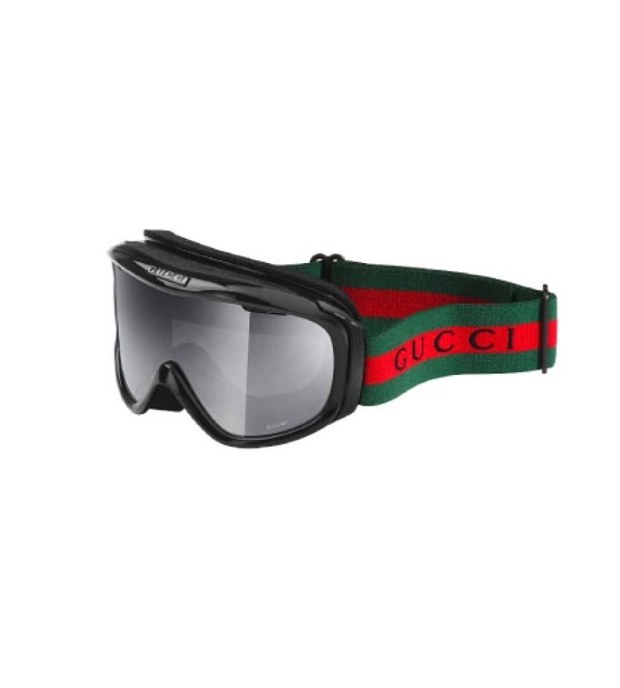 Skibrille mit getönten
Gläsern von Gucci,
ca. 165 Euro