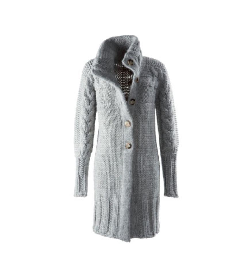 Strickjacke
mit Zopfmuster von
Set, ca.
340 Euro