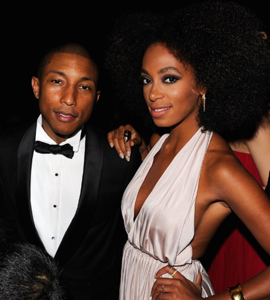 Ob auch neue Musikprojekte besprochen wurden? Pharrell Williams mit Solange Knowles