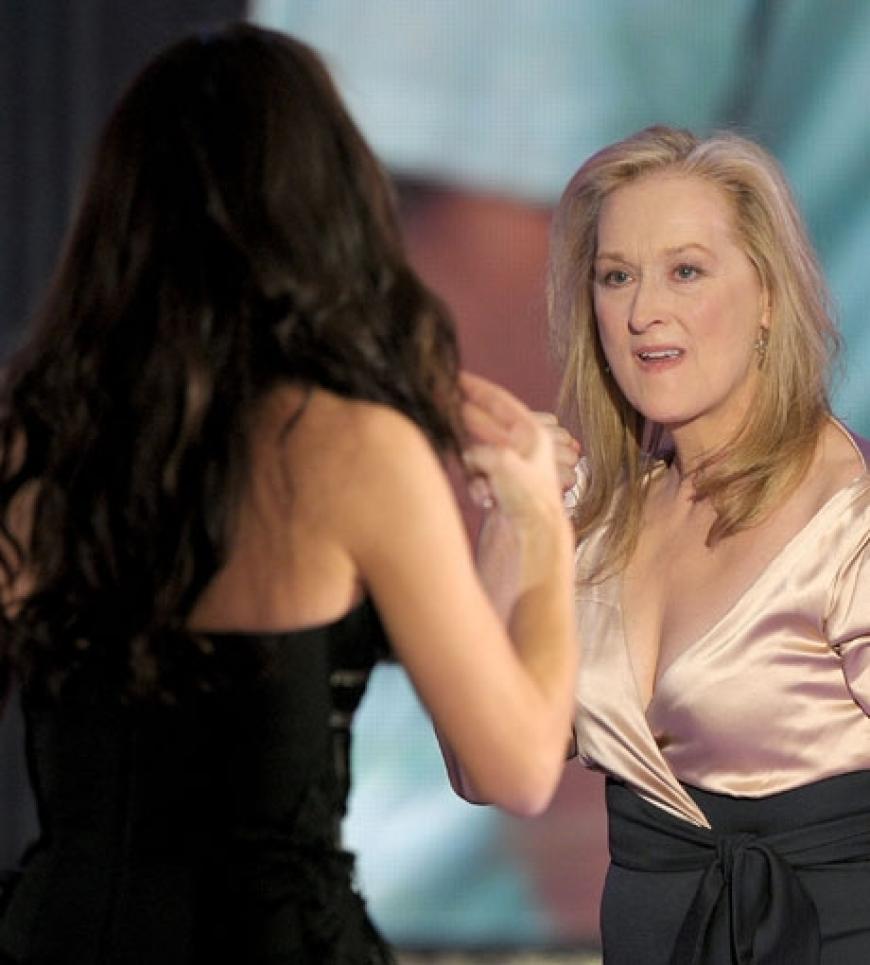 Gleichstand: Die Schauspielerinnen Meryl Streep und Sandra Bullock erhielten von der Jury die gleiche Anzahl an Stimmen - und wurden beide als beste Schauspielerin 2009 ausgezeichnet