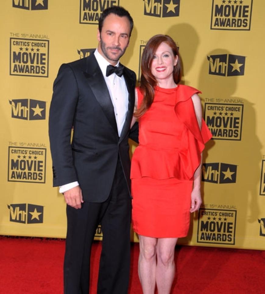 Julianne Moore und Designer Tom Ford. Er hat den Film