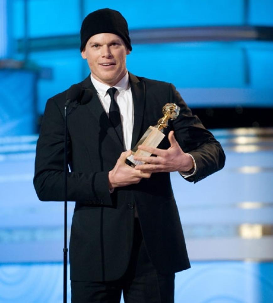 Michael C. Haal auf der Golden Globe Bühne