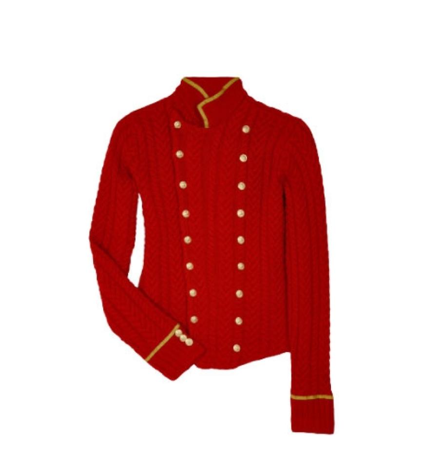Gestrickt mit auffälligen Goldknöpfen von Ralph Lauren über mywardrobe.com, ca. 410 Euro