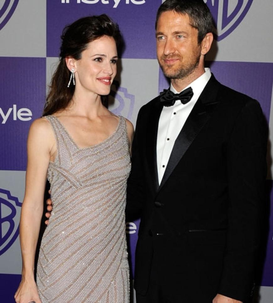 Jennifer Garner kam in Begleitung von Gerard Butler zur Golden Globe-Party. Ehemann Ben Affleck ließ sich entschuldigen