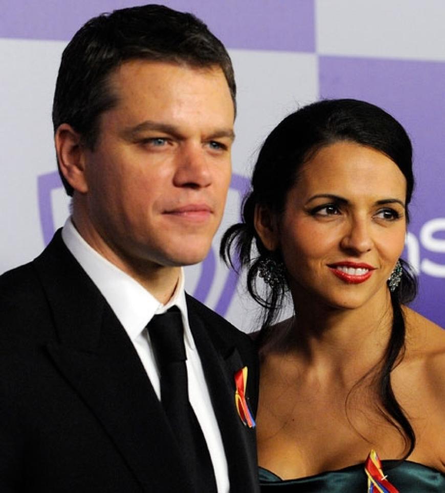 Matt Damon und seine Frau Luciana