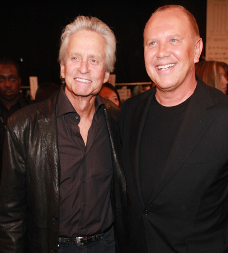 Sehen aus wie gute Kumpels: Michael Douglas & Michael Kors