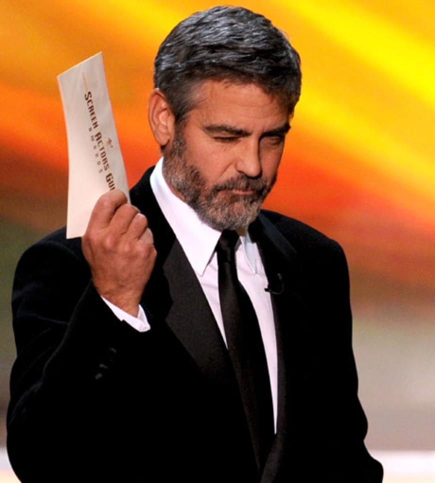 George Clooney auf das SAG Bühne