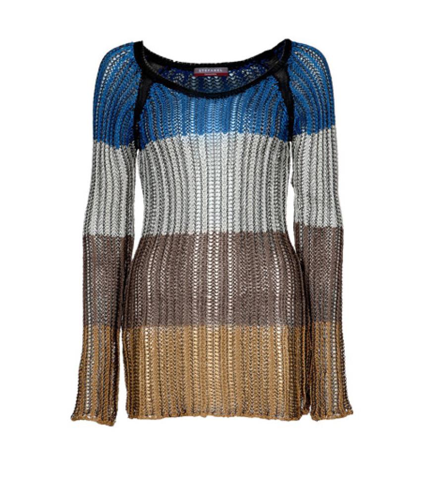 Kylie Minogue spazierte in diesem Stefanel Pullover durch die Strassen von London. Jetz im Sale, ca. 95 Euro