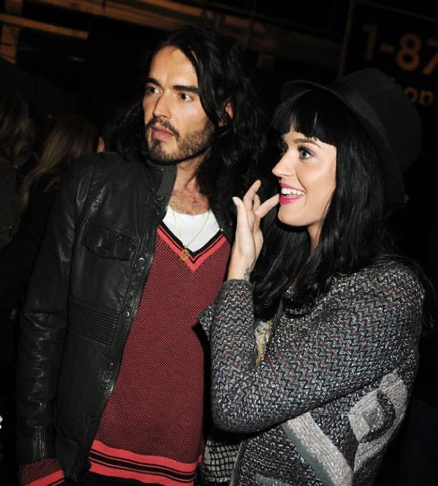 Russell Brand mit seiner Freundin Katy Perry