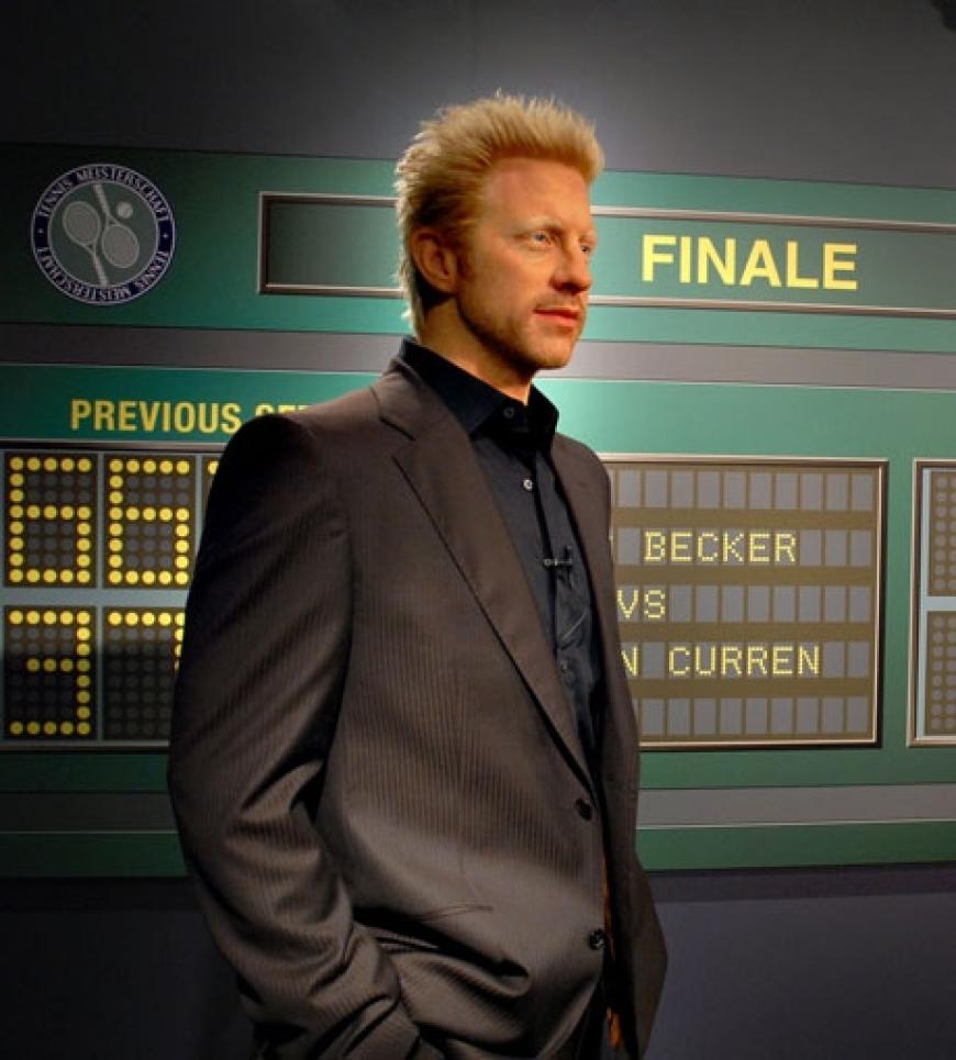 Ex-Tennisprofi Boris Becker wurde ebenfalls ein Platz in der Ausstellung gewidmet