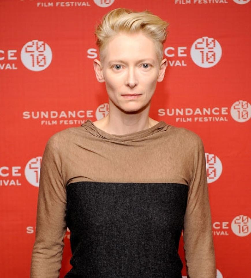Die britische Schauspielerin Tilda Swinton bei der Ankunft auf dem roten Teppich