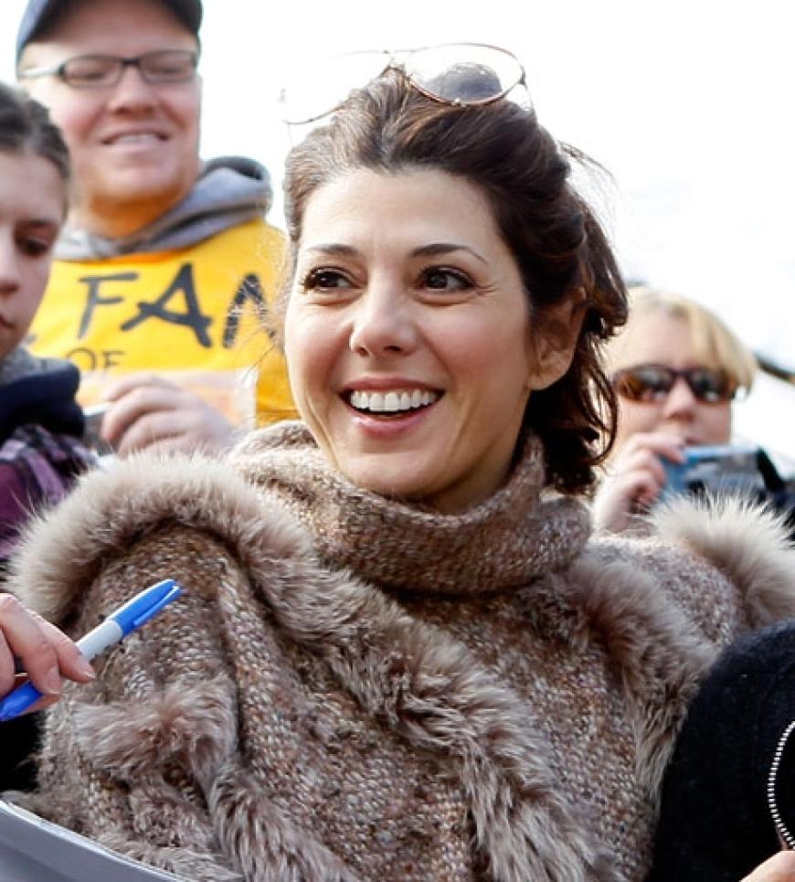 Marisa Tomei wird von Fans umlagert. In Utah zeigt die Schauspielerin ihren neuen Film