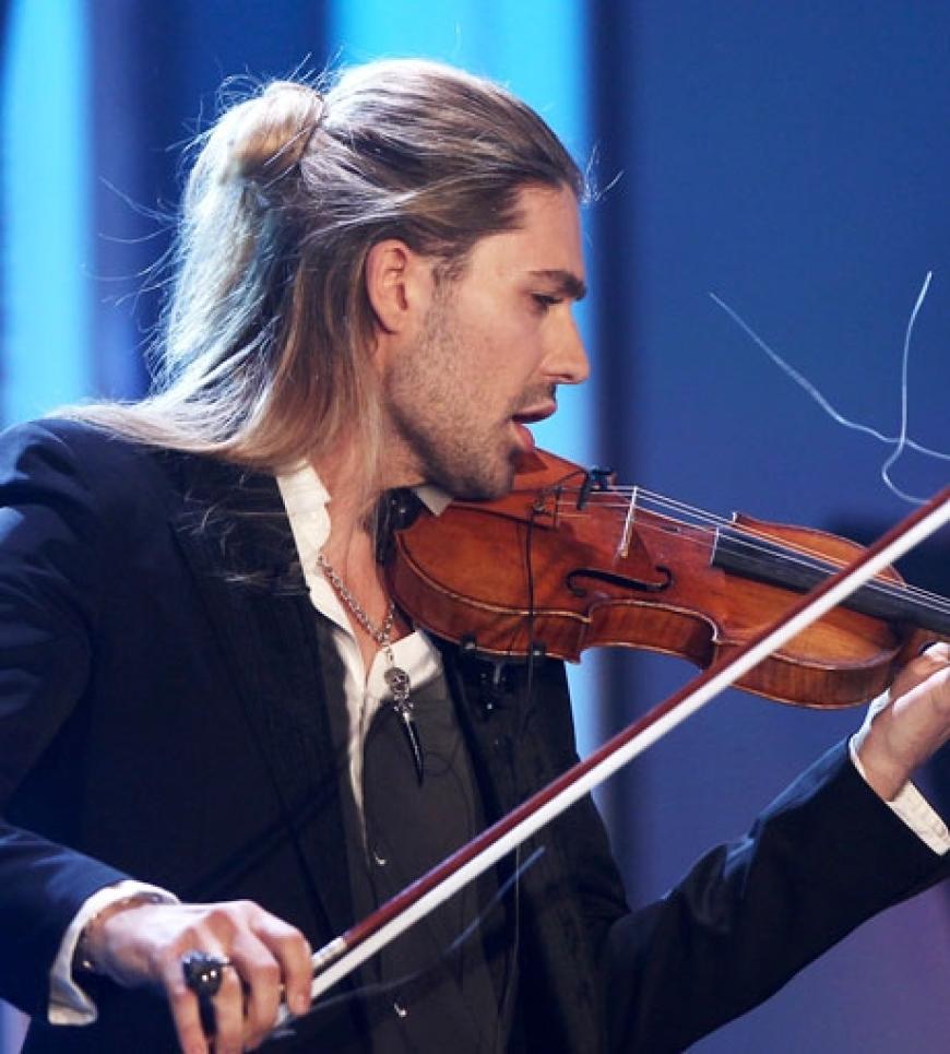 Musiker David Garrett. Er erhielt einen Preis für die beste Beste Musik international