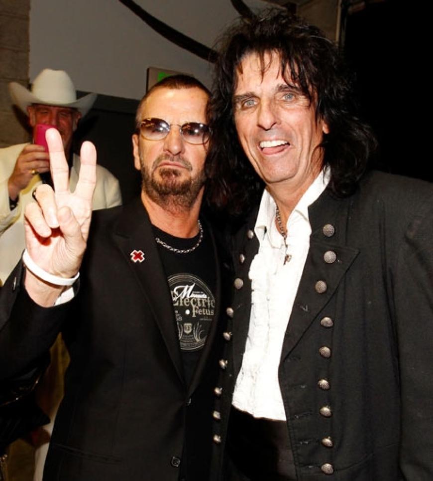 Cool: Ringo Starr mit Alice Cooper