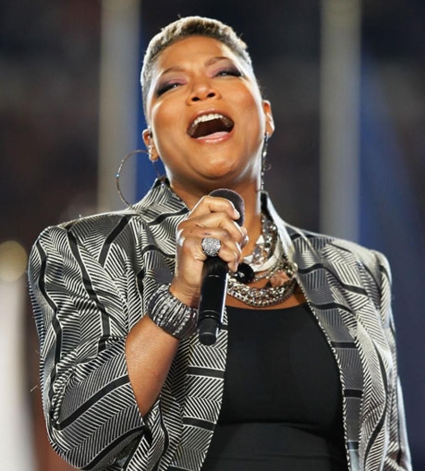 Queen Latifah wurde ebenfalls eine besondere Ehre zuteil: Sie durfte das patriotische Lied