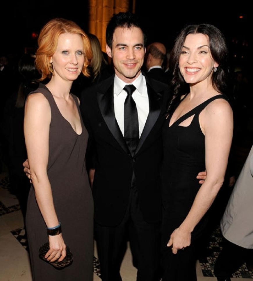Cynthia Nixon, Keith Lieberthal und Julianna Margulies