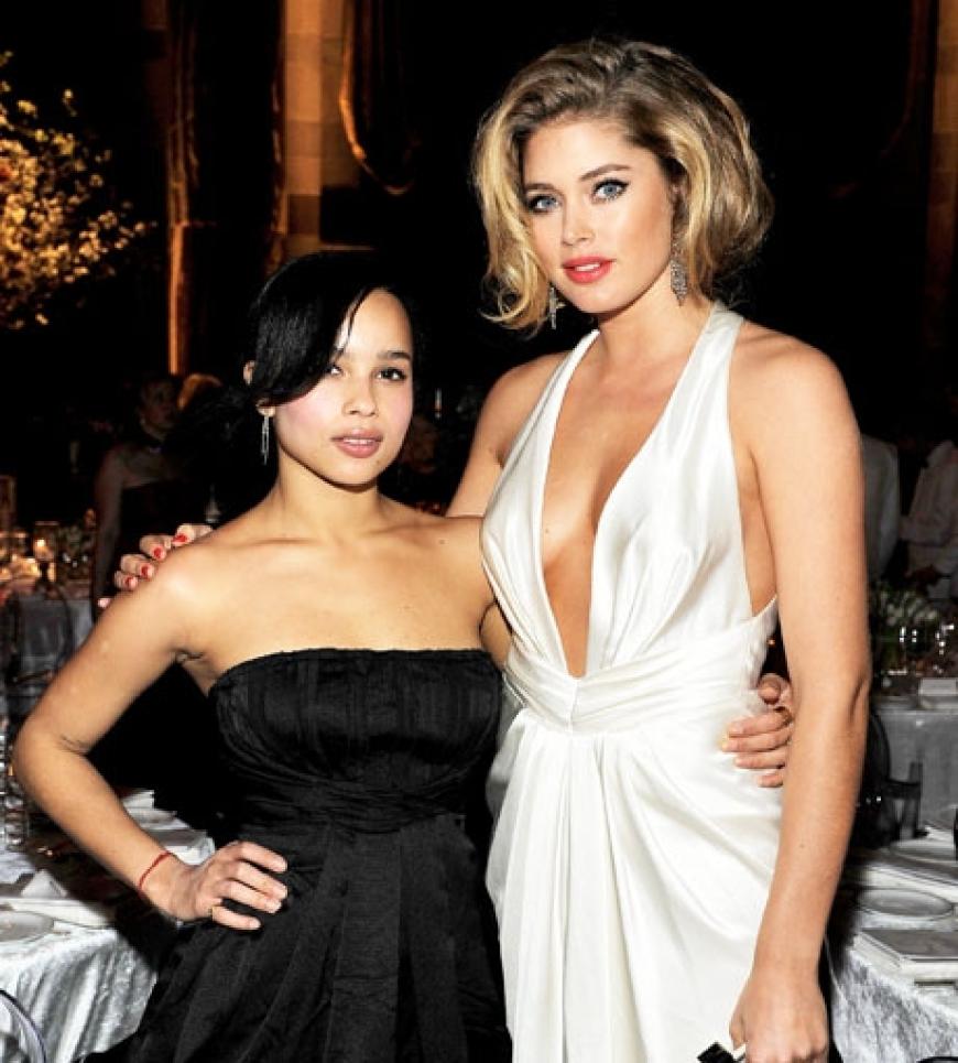 Freuten sich über so viel Spendierlaune: Zoe Kravitz und Doutzen Kroes