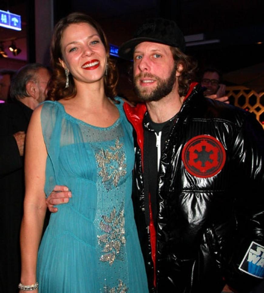 Jessica Schwarz feierte zusammen mit Kollege Oliver Korittke
