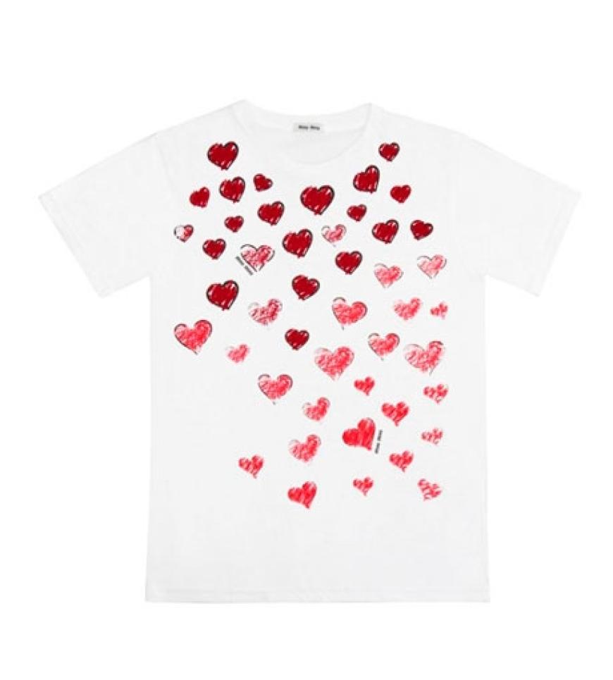 Herzig: T-Shirt von Miu Miu. Preis auf Anfrage. Über net-a-porter.com