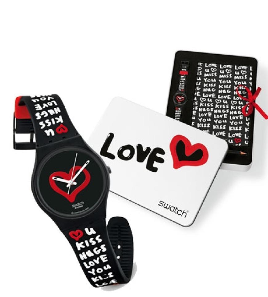 Cool & jung mit Liebesbeweisen im Graffiti-Style. Die Swatch Original Gent