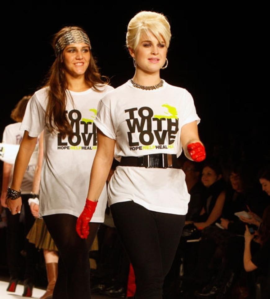 Frisch erschlankt zeigt sich Kelly Osbourne auf dem New Yorker Laufsteg