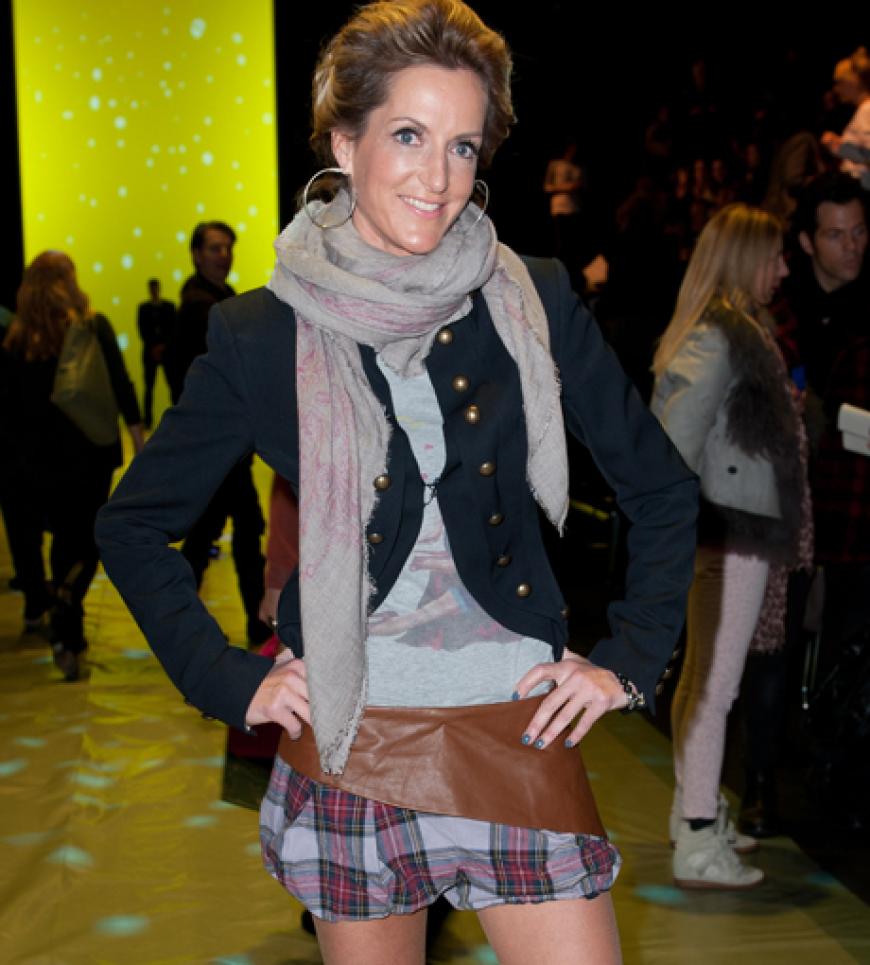 Auch Autorin Katja Kessler verschlug es ins Fashion-Zelt
