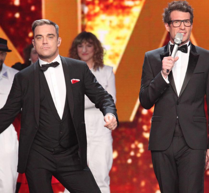Selbst Robbie Williams gibt sich die Ehre und singt im Finale