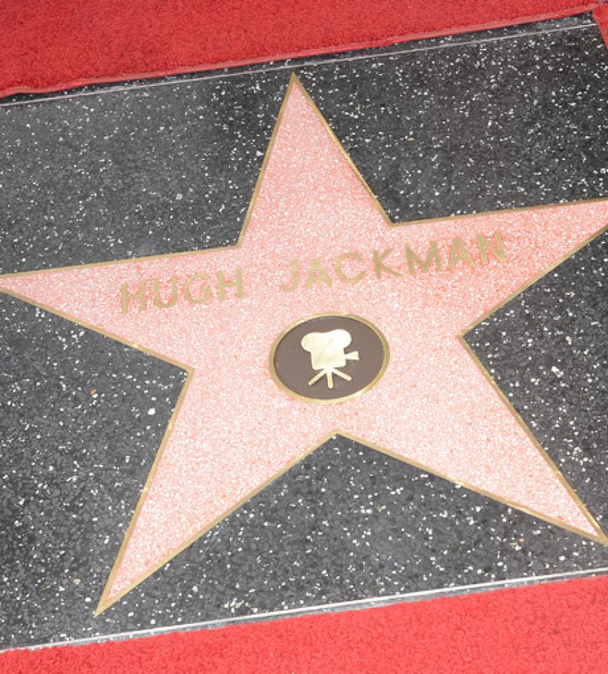 Stern Nummer 2487 gehört seit dem 13. Dezember 2012 Hollywood-Star Hugh Jackman
