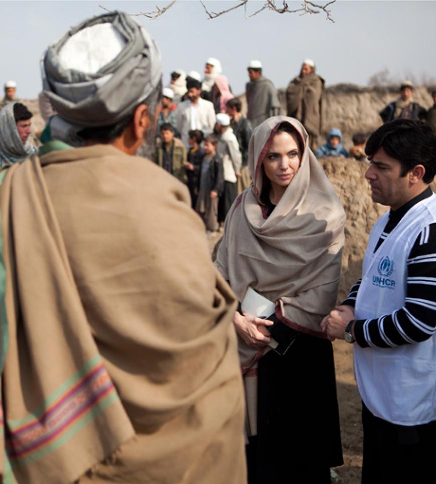 Als Botschafterin des Flüchtlingswerks UNHCR hat sie jetzt Flüchtlinge in der afghanischen Hauptstadt Kabul besucht
