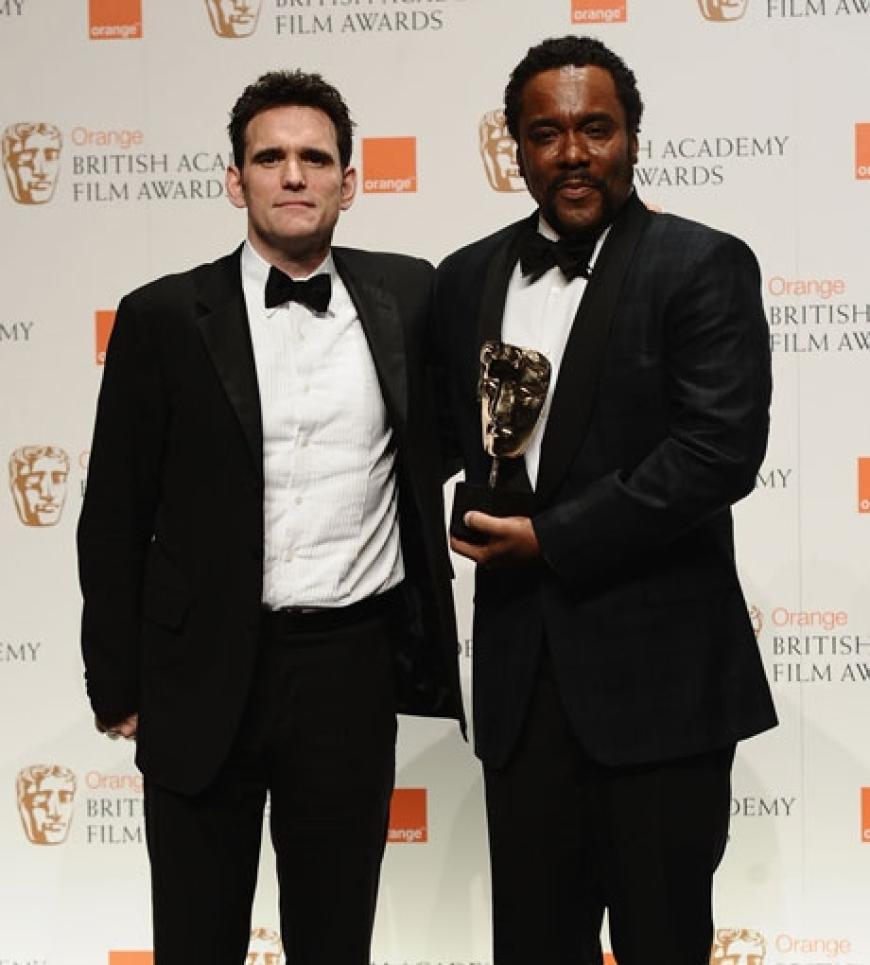 Matt Dillon mit Lee Daniels. Der Schauspieler nahm stellvertretend für MoNique den Preis entgegen, die als