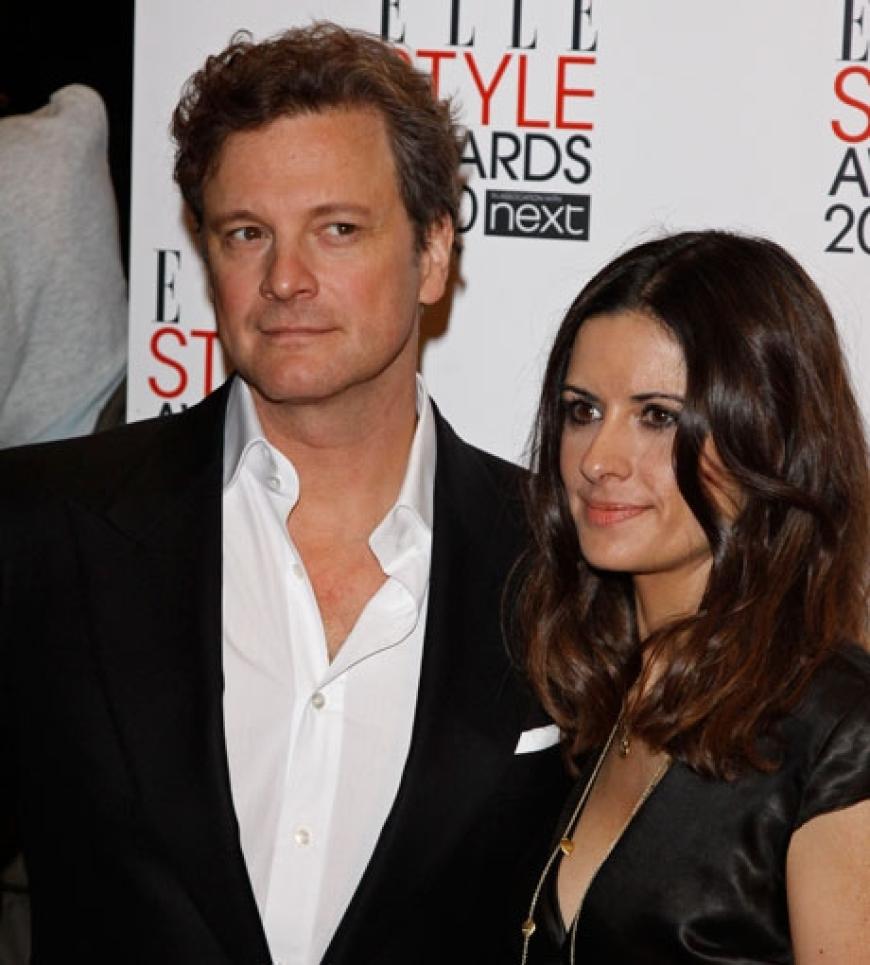 Colin Firth kam mit seiner Frau. Der Brite wurde mit einem Award als bester Schauspieler geehrt