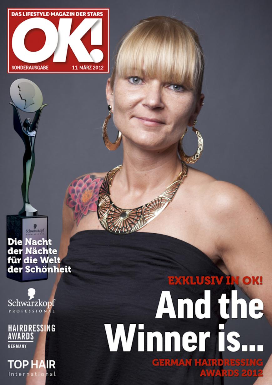 Einmal im Leben das Cover der OK! zieren! Für die Gäste des „German Hairdressing Award 2012“ wurde dieses Traum Wirklichkeit. Jeder Gast des Gala-Abends konnte an einem persönlichen OK! Fotoshooting teilnehmen - und die tollen Ergebnisse sehen Sie hier! Viel Spaß beim Durchklicken!