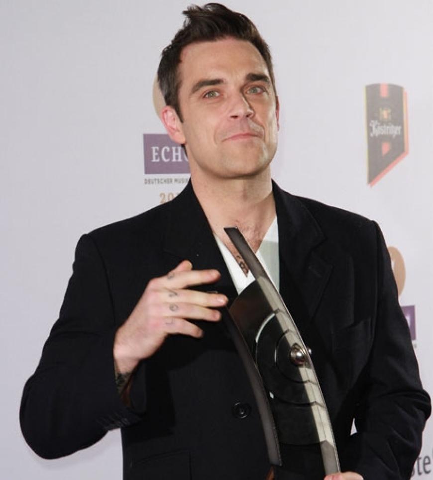 Er kam, sang und siegte: Robbie Williams freut sich über seinen inzwischen siebten