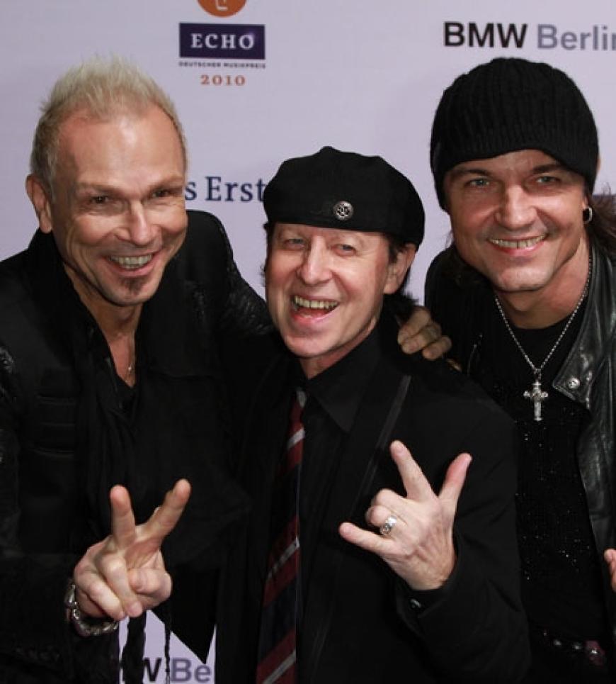 Rudolf Schenker, Klaus Meine und Matthias Jabs von den