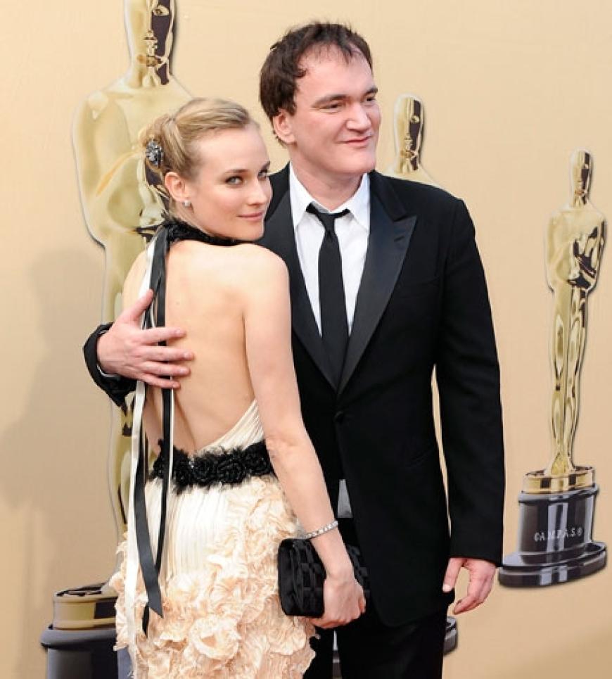 Diane Kruger im Arm von Kult-Regisseur Quentin Tarantino