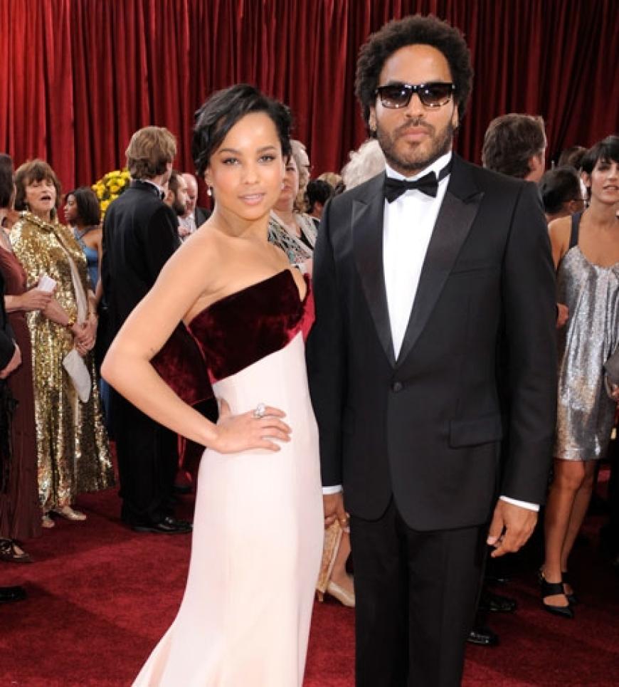Vater Lenny Kravitz passt auf seine hübsche Tochter Zoe Kravitz auf
