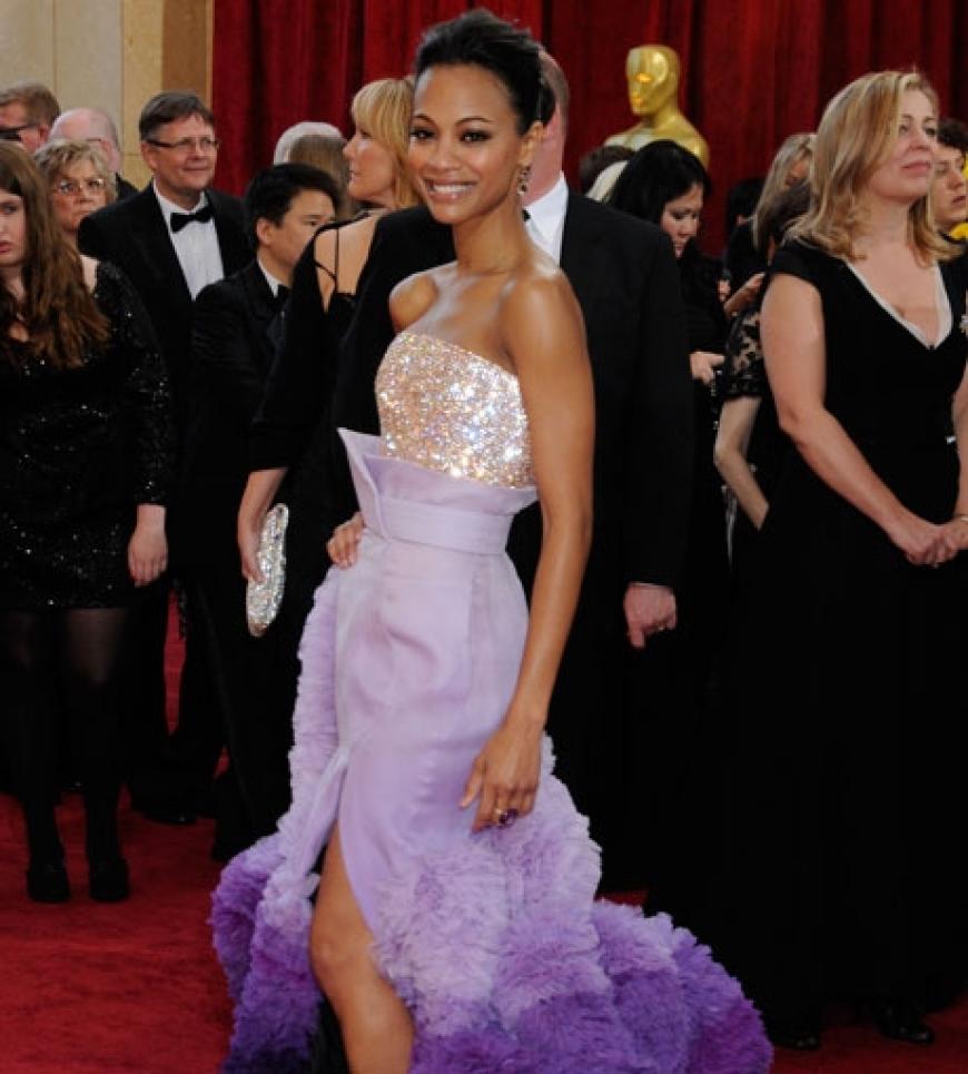 Zoë Saldaña spaltete die Mode-Kritiker: Die einen liebten das Givenchy-Kleid der 31-jährigen
