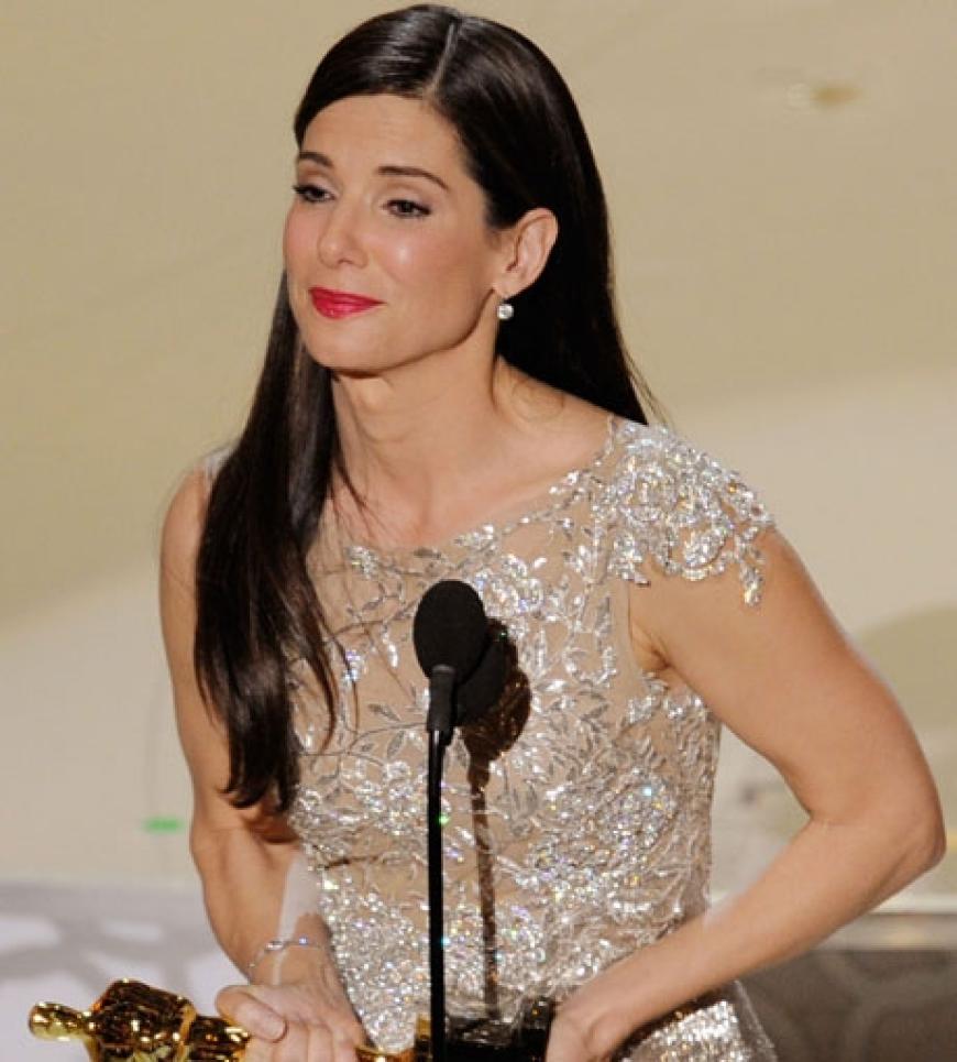 Rührend: Sandra Bullock erhielt den Oscar als beste weibliche Hauptdarstellerin. Sie dankte in ihrer Rede auch ihren Kolleginnen Meryl Streep, Gaby Sidibe und Hellen Mirren