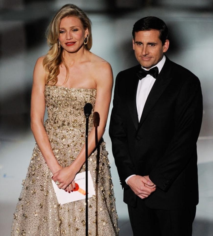 Cameron Diaz und Steve Carell auf der Bühne