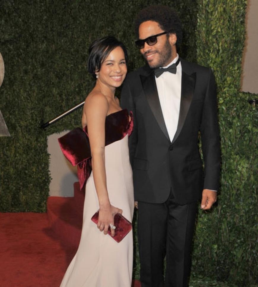 Zoe Kravitz mit ihrem Vater Lenny