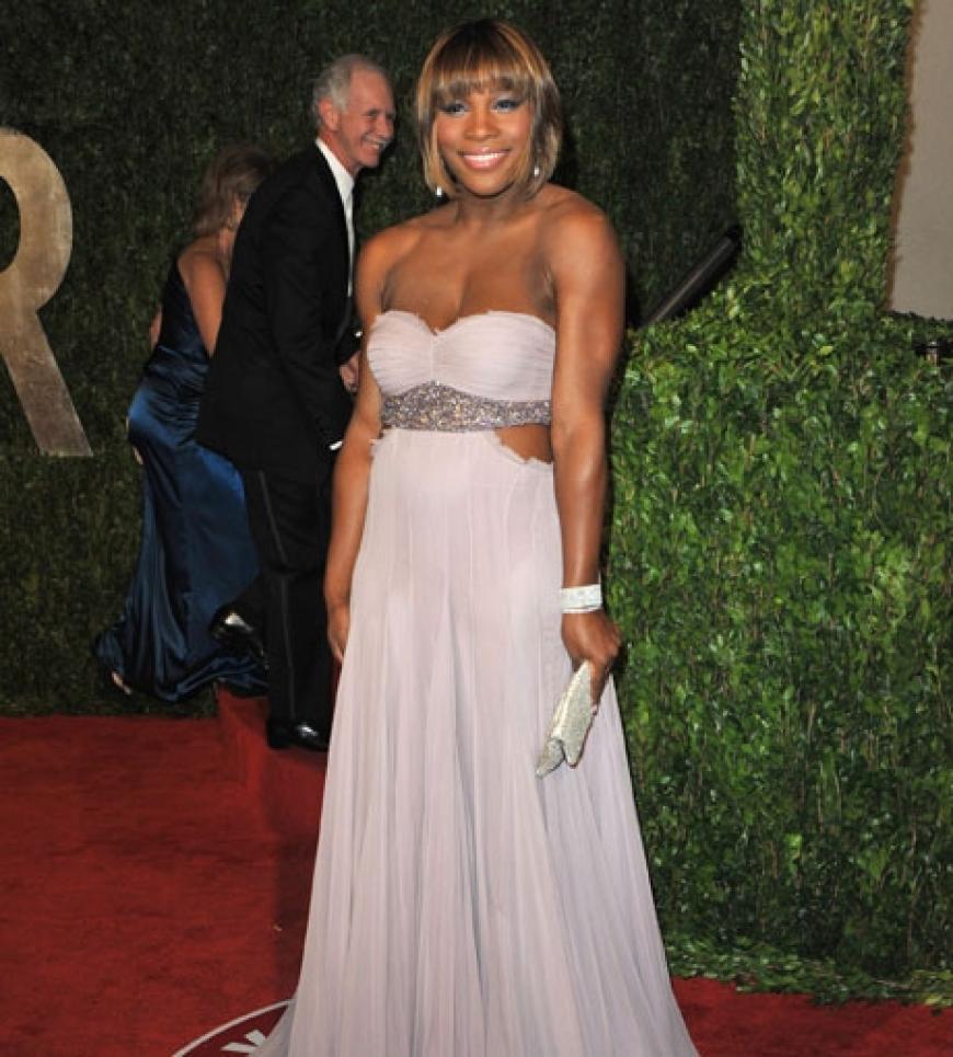 Tennis-Star Serena Williams in edler Abendrobe