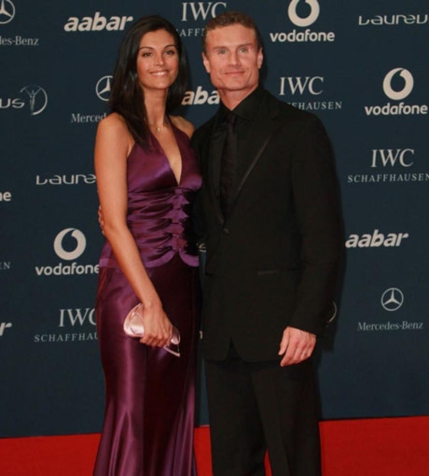 Der ehemalige Formel-1-Fahrer David Coulthard kam mit seiner Freundin Karen