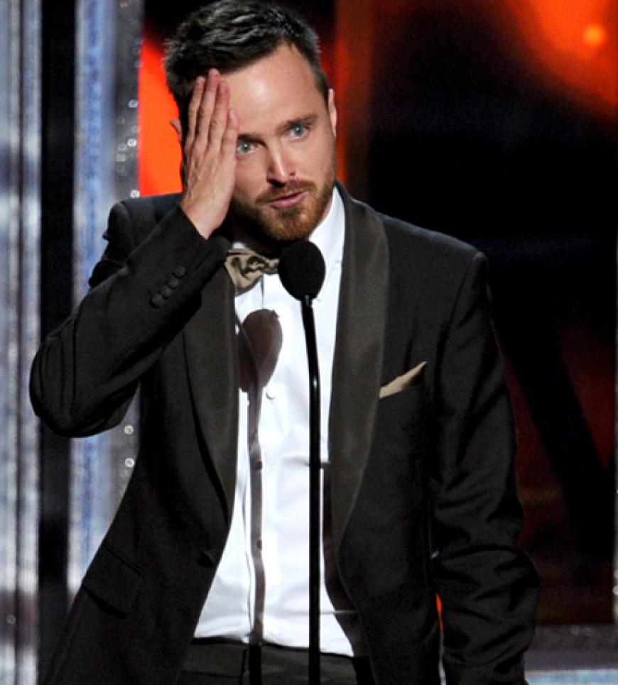 Kann sein Glück kaum fassen: Schauspieler Aaron Paul ist