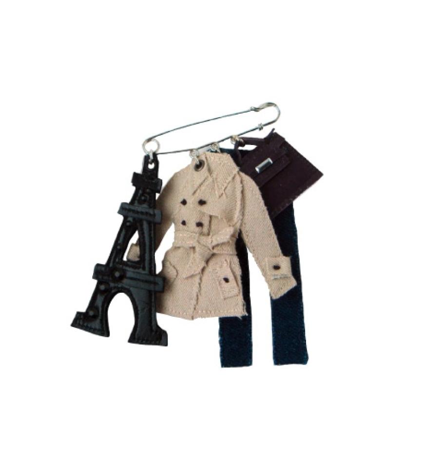 SüÃ! Anstecknadel mit An´hängern von Anne- Marie Herckes, ca. 95 Euro