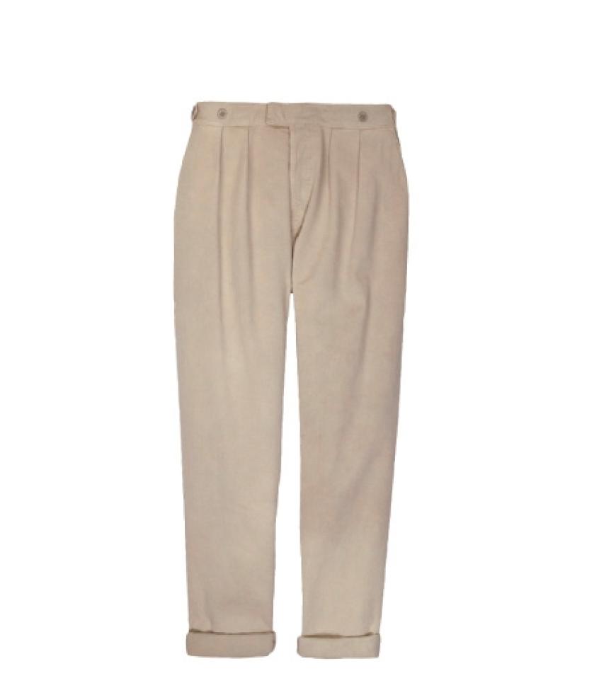 Bundfaltenhose mit Aufschlag von Miu Miu über net-a-porter.com, ca. 280 Euro