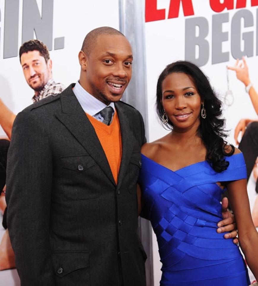 US-Schauspieler Dorian Missick brachte seine hübsche Begleitung mit ins