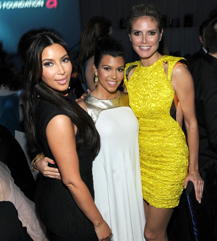 Kim Kardashian, Kourtney Kardashian, Heidi Klum