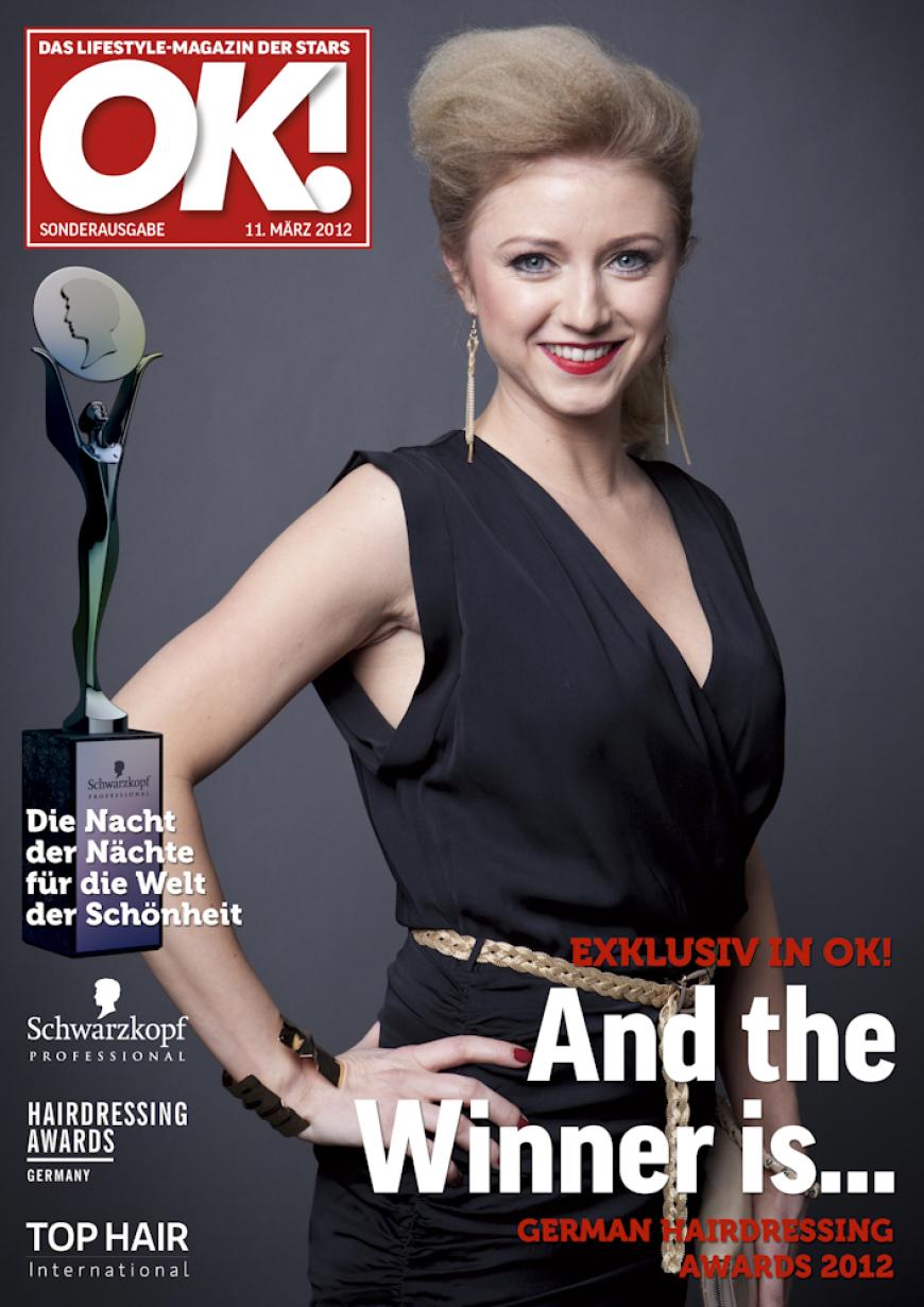 Einmal im Leben das Cover der OK! zieren! Für die Gäste des „German Hairdressing Award 2012“ wurde dieses Traum Wirklichkeit. Jeder Gast des Gala-Abends konnte an einem persönlichen OK! Fotoshooting teilnehmen - und die tollen Ergebnisse sehen Sie hier! Viel Spaß beim Durchklicken!