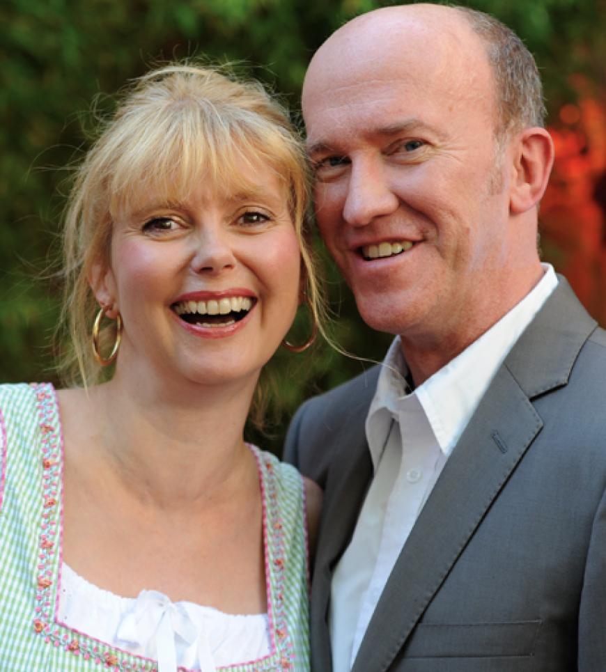 Roswitha Schreiner und Comedian Peter Nottmeier haben viel zu lachen