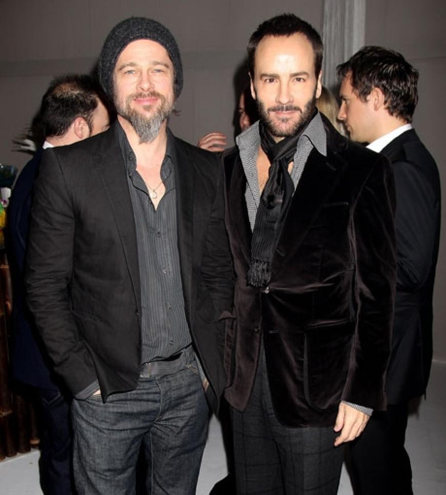 Gut befreundet: Brad Pitt und Star-Designer Tom Ford